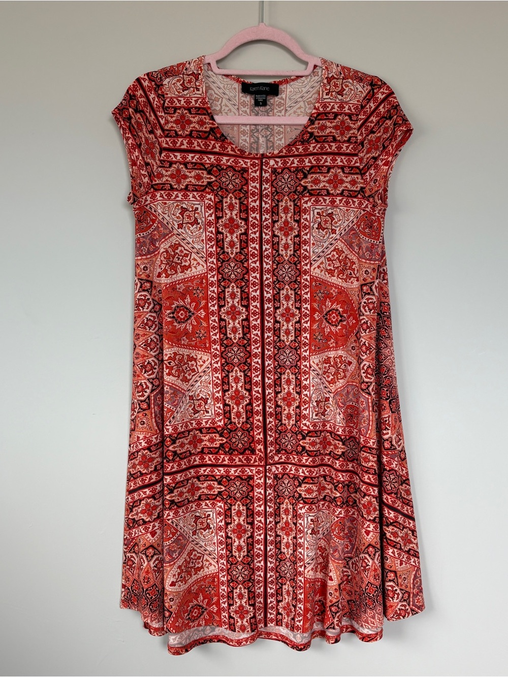 ❤️ KAREN KANE Boho Swing Dress S made in USA